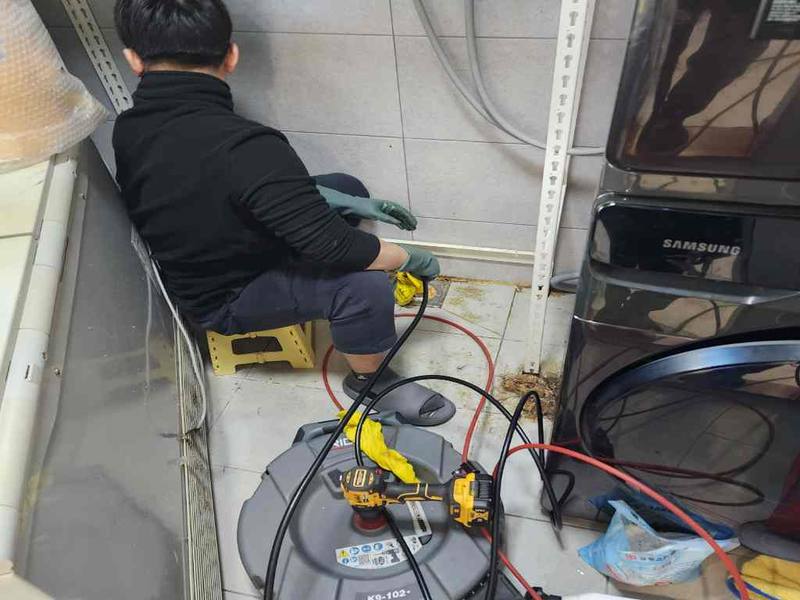 제물포구 싱크대막힘 작업사례 12